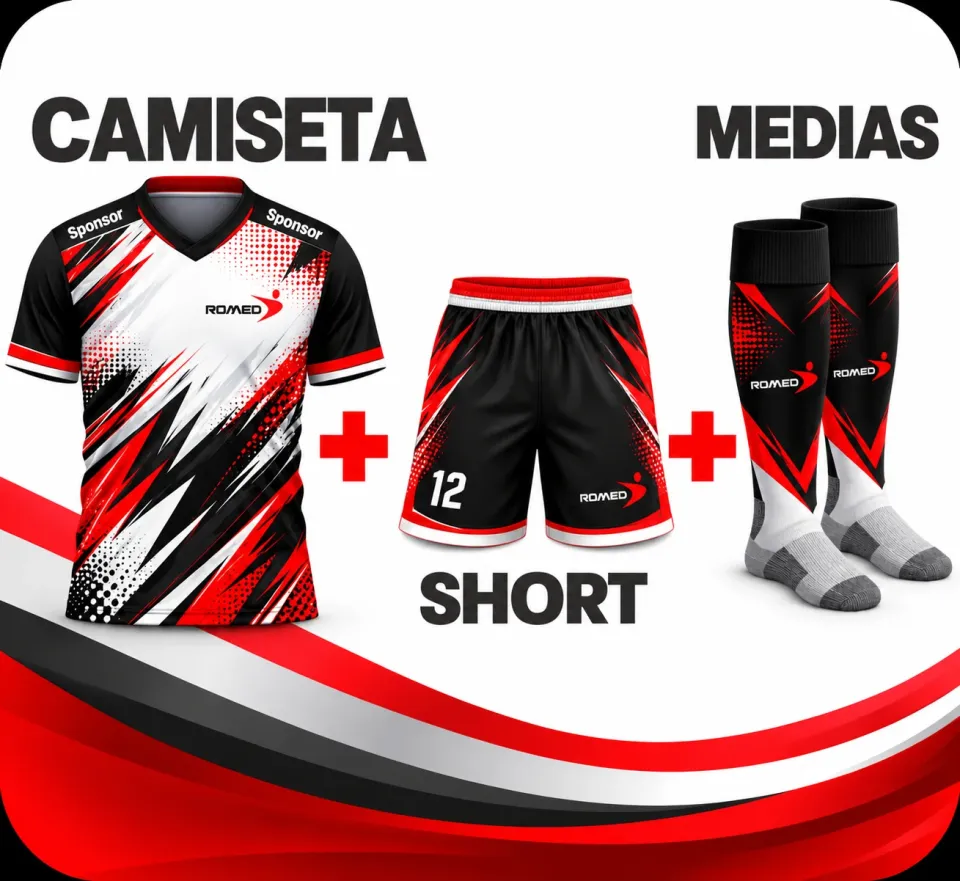 Paquete 2: Camiseta + short + medias