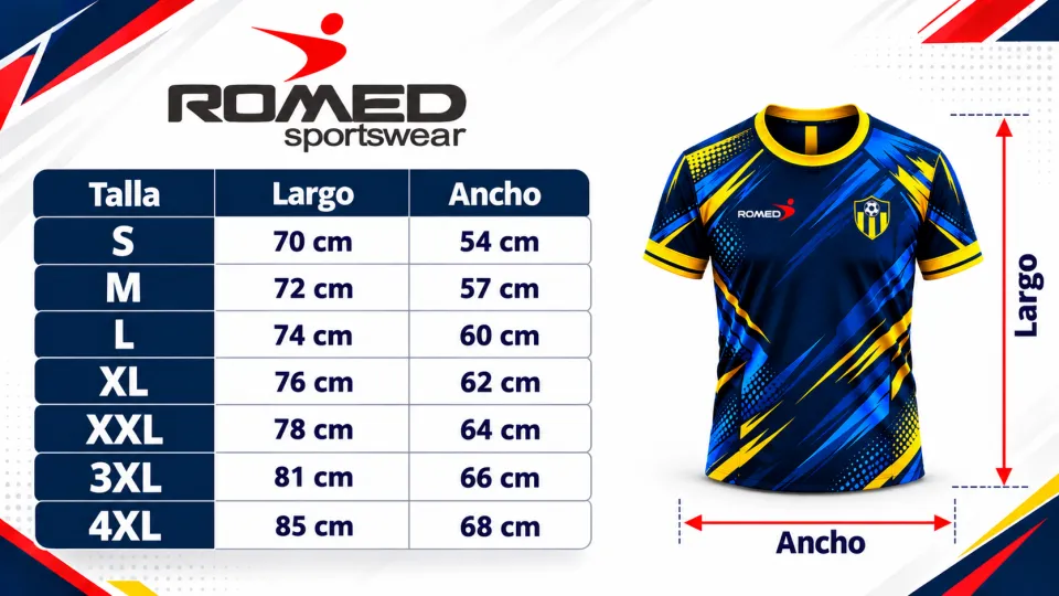 Tabla de tallas Hombres